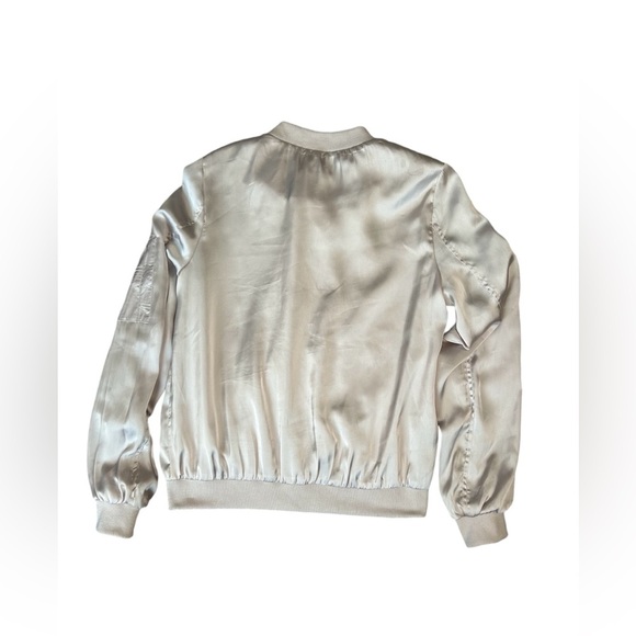 She + Sky lightweight silvery sheen fashion glam jacket size small - Picture 6 of 9